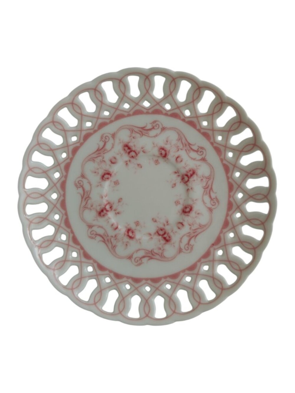 Gracie China Coastline Imports Pink Vine Teacups and Saucers Set of 4 Bone China - Picture 10 of 14